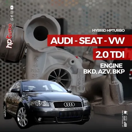 Upgrade GT1749VB, GT1752VB, GT1856V, GTD2060V, GTD2262VR, GTD2265R 2.0 TDI | BKD / AZV / BKP